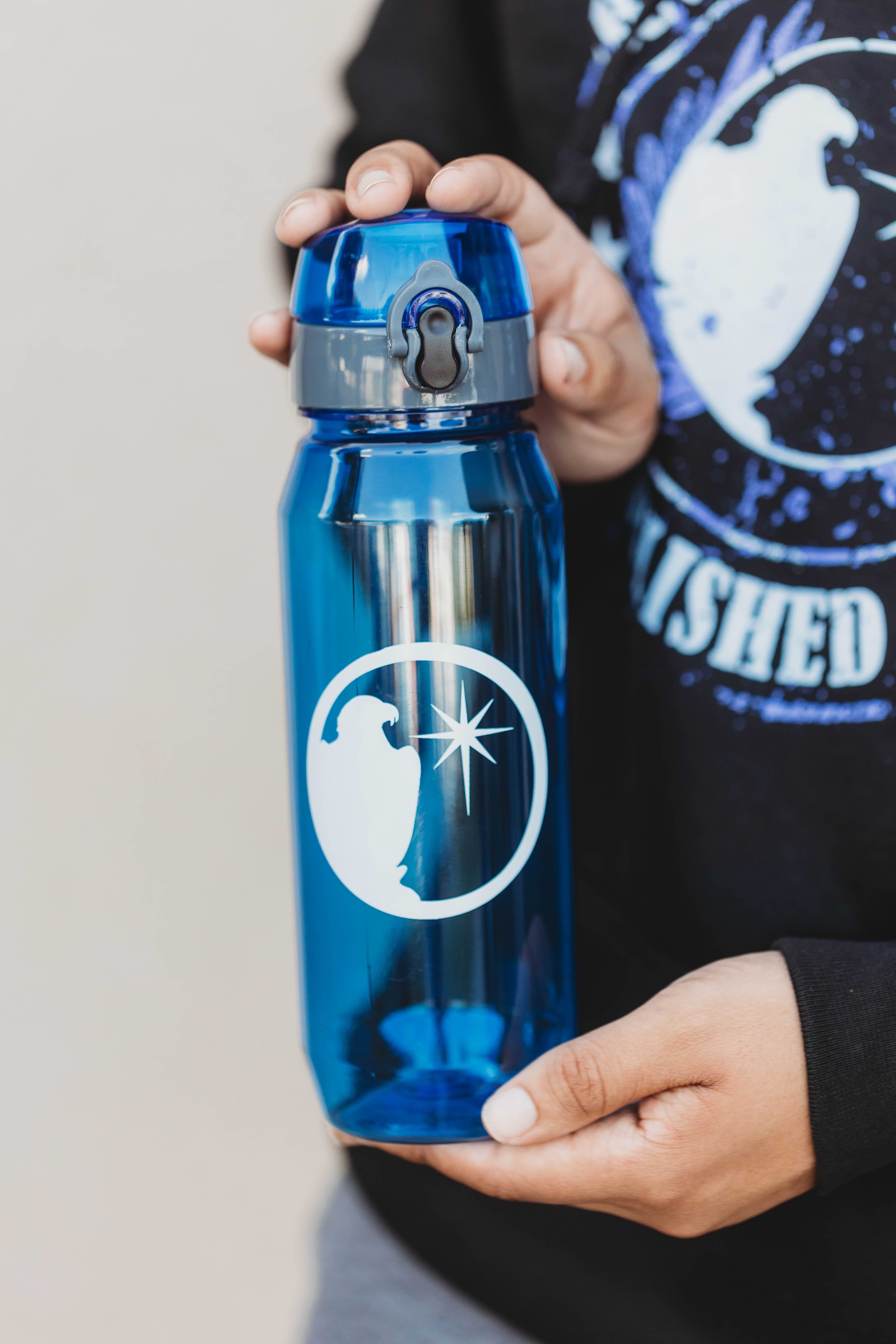 Blue MorningStar Logo Water Bottle
