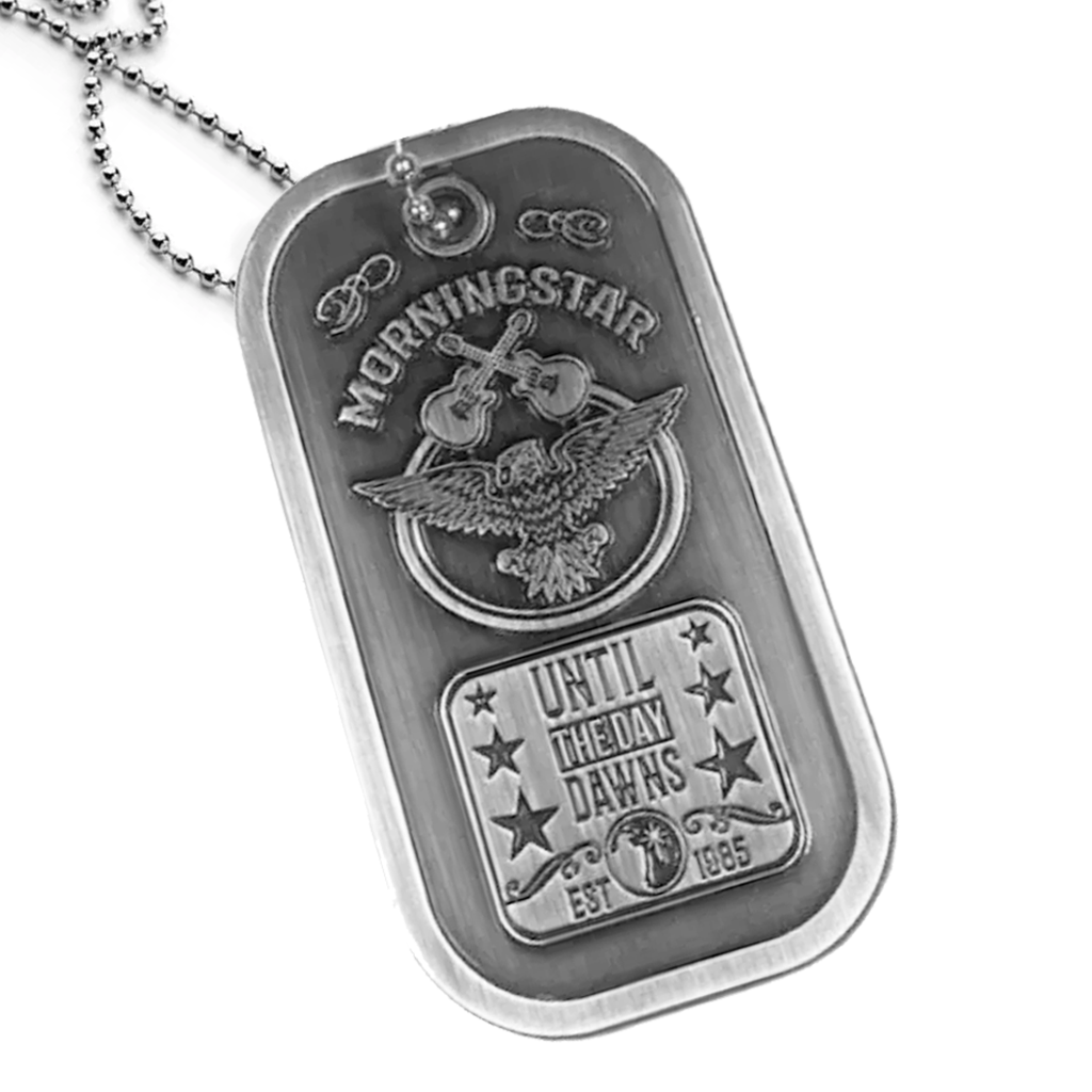 MorningStar Day Dawns Daily Devotion Vintage Dog Tag Necklace MorningStar Ministries